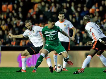 Momento del encuentro entre Valencia y Leganés de Copa del Rey Momento del encuentro entre Valencia y Leganés de Copa del Rey