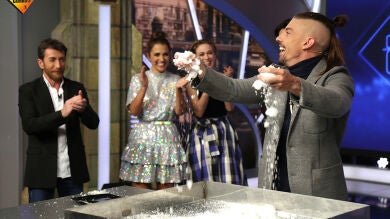 Adrián Lastra y Marron realizan un ‘turbohelado’ en ‘El Hormiguero 3.0’