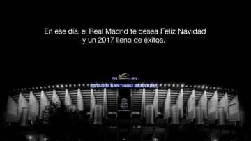 La felicitación navideña del Real Madrid en 2016