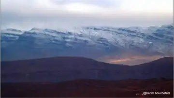 Imagen del Sahara nevado Imagen del Sahara nevado