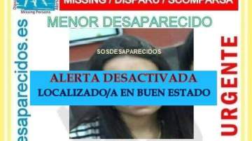Alerta desactivada de SOS desaparecidos