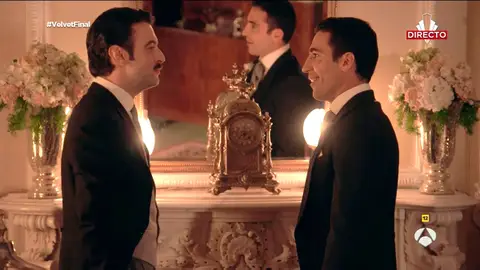 Javier Rey y Miguel Ángel Silvestre en el directo de Velvet Javier Rey y Miguel Ángel Silvestre en el directo de Velvet