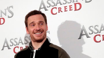 Michael Fassbender en una presentación de 'Assassin's Creed'