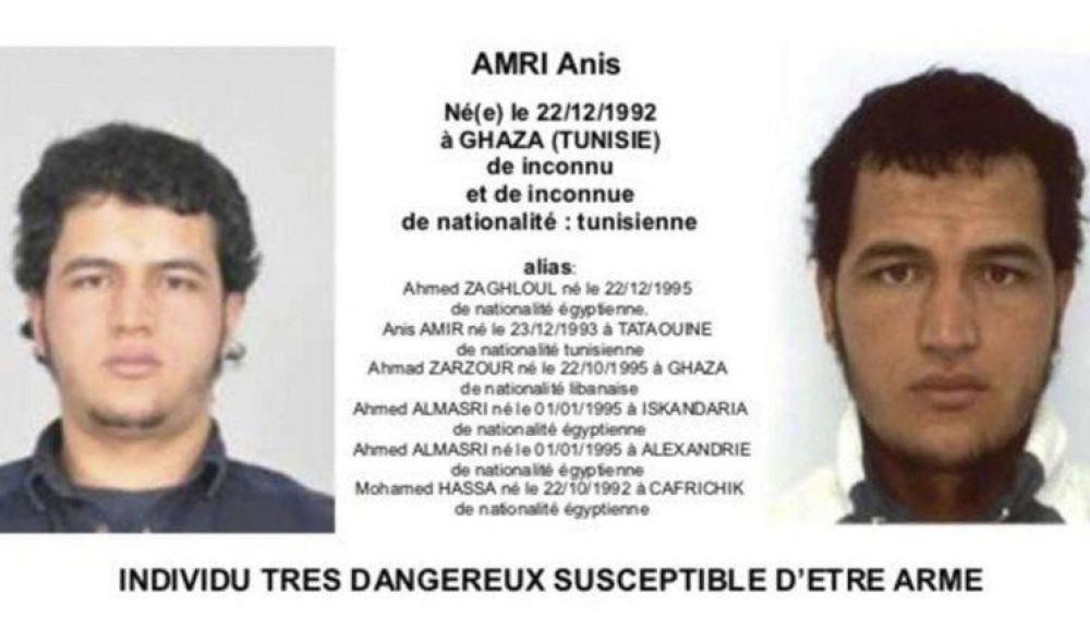 Anis Amri, sospechoso del atentado de Berlín
