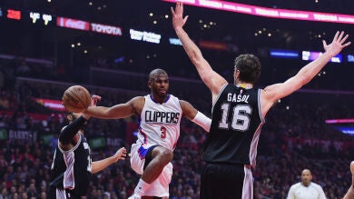 Chris Paul y los Clippers frenan la racha de los Spurs de Pau Gasol