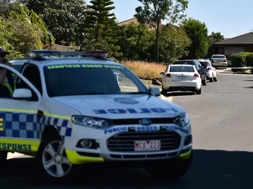 Un coche de la Policía australiana Un coche de la Policía australiana