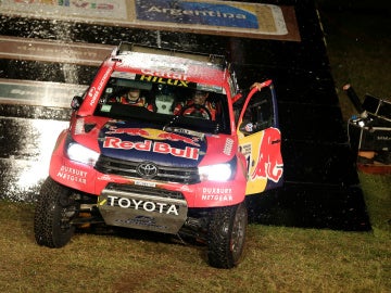 Al-Attiyah, en la salida del Rally Dakar 2017