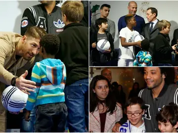 El Madrid reparte juguetes a los niños El Madrid reparte juguetes a los niños