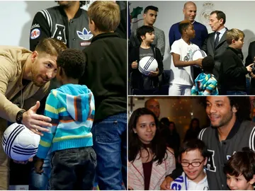 El Madrid reparte juguetes a los niños El Madrid reparte juguetes a los niños