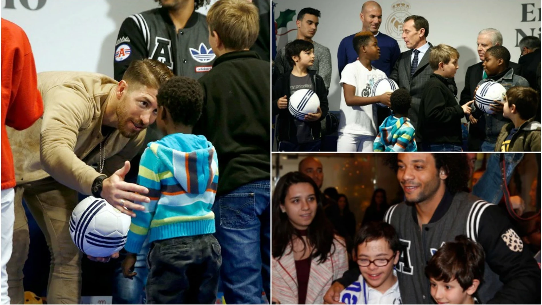 El Madrid reparte juguetes a los niños El Madrid reparte juguetes a los niños