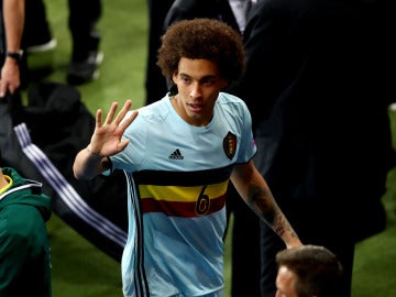 Axel Witsel tras disputar un partido con la selección de Bélgica