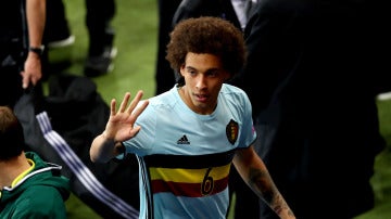 Axel Witsel tras disputar un partido con la selección de Bélgica