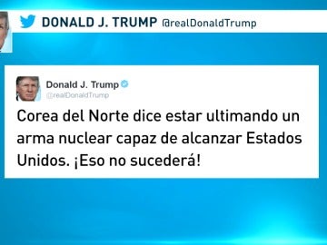 Frame 10.32759 de: Trump, ante las amenazas nucleares de Corea del Norte: "¡No va a suceder!"