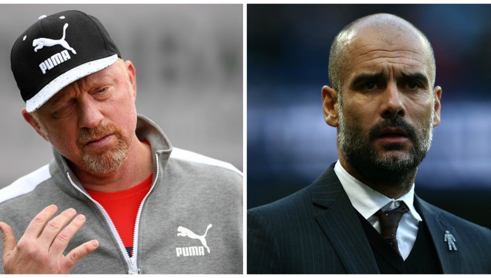 Boris Becker y Pep Guardiola