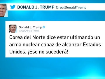 Trump, ante las amenazas nucleares de Corea del Norte: "¡No va a suceder!" 