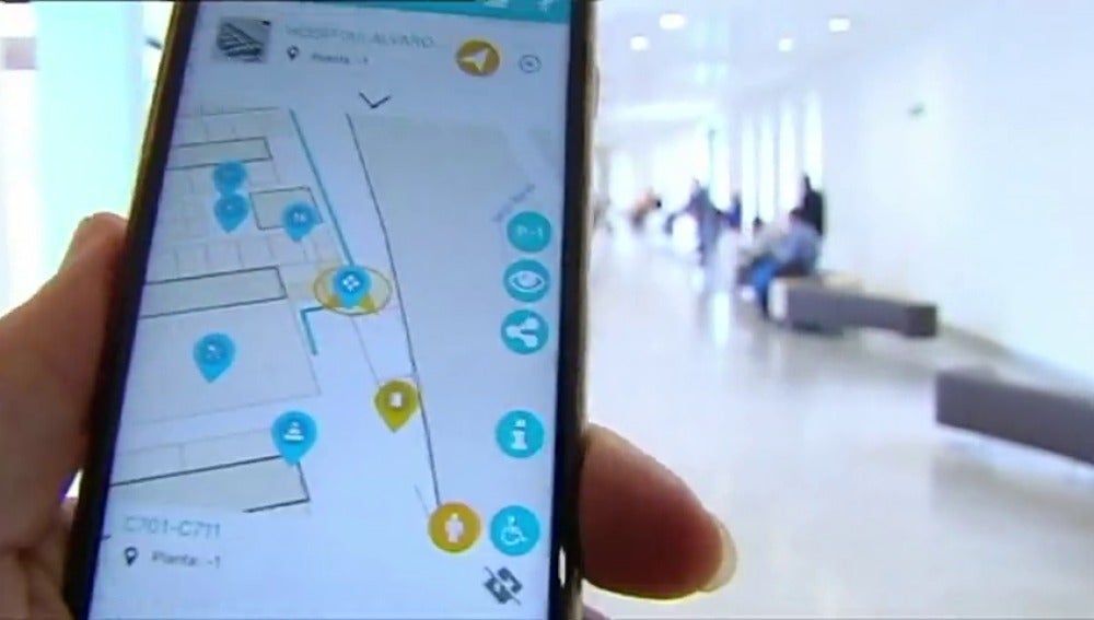 Frame 21.043545 de: Una aplicación móvil para no perderse por los pasillos del hospital