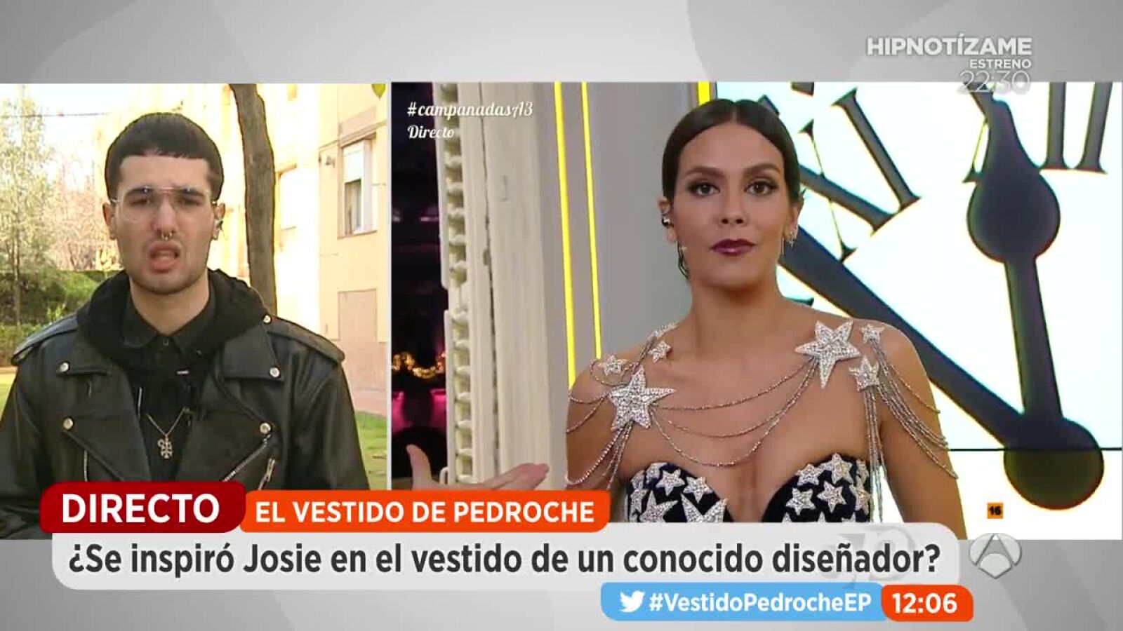 Un estudiante asegura que el vestido de Nochevieja de Cristina Pedroche es un plagio y se ofrece para diseñar el del próximo año