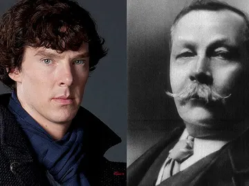 Benedict Cumberbatch y Arthur Conan Doyle Benedict Cumberbatch y Arthur Conan Doyle