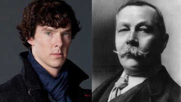 Benedict Cumberbatch y Arthur Conan Doyle