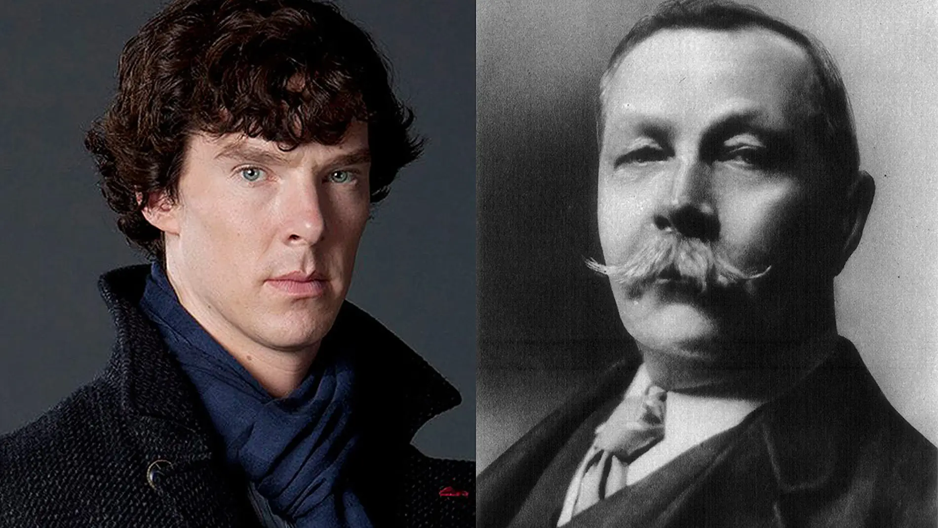 Benedict Cumberbatch y Arthur Conan Doyle