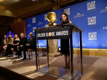 Anna Kendrick leyendo los nominados a los Globos de Oro Anna Kendrick leyendo los nominados a los Globos de Oro