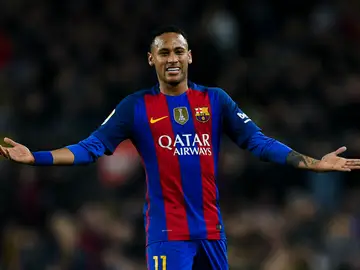 Neymar, en un partido con el Barça Neymar, en un partido con el Barça