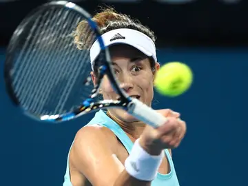 Muguruza, en el partido ante Kuznetsova Muguruza, en el partido ante Kuznetsova