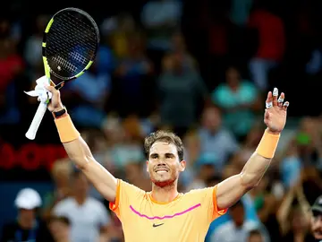 Rafa Nadal tras derrotar a Zverev Rafa Nadal tras derrotar a Zverev