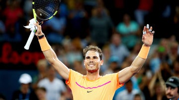 Rafa Nadal tras derrotar a Zverev