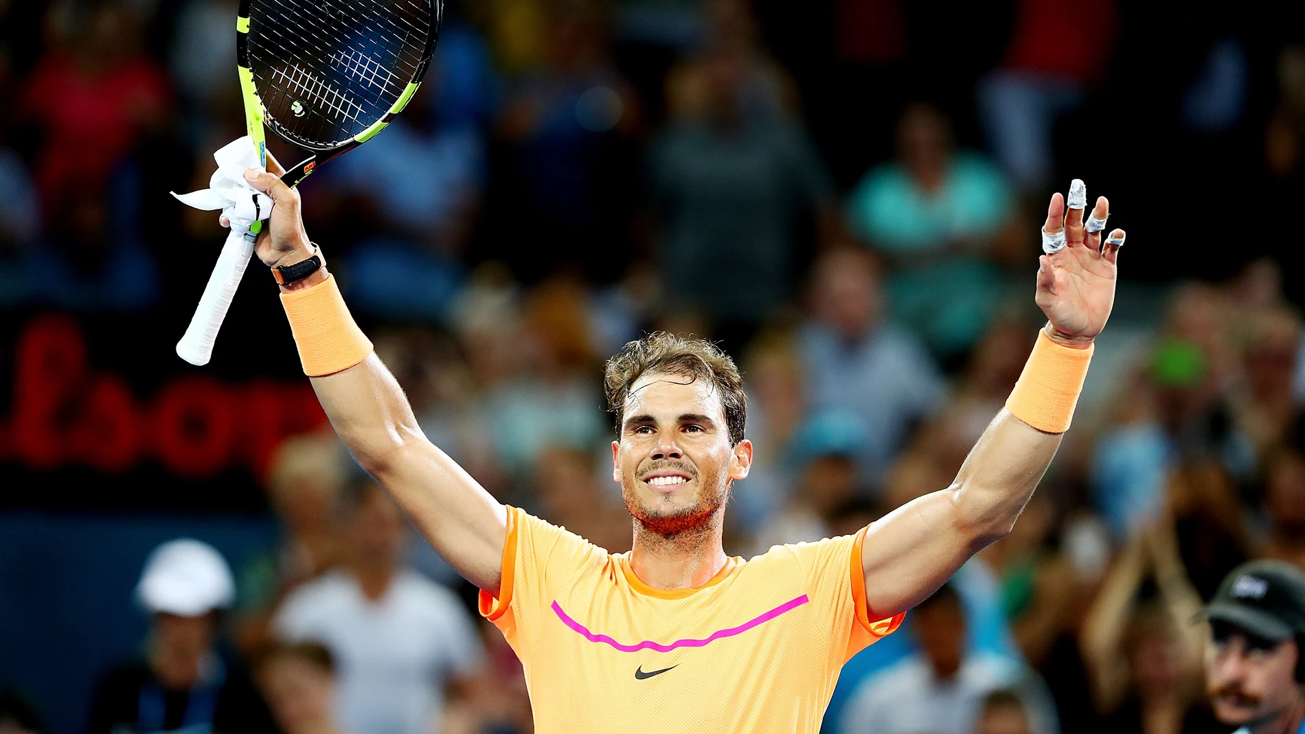 Rafa Nadal tras derrotar a Zverev Rafa Nadal tras derrotar a Zverev