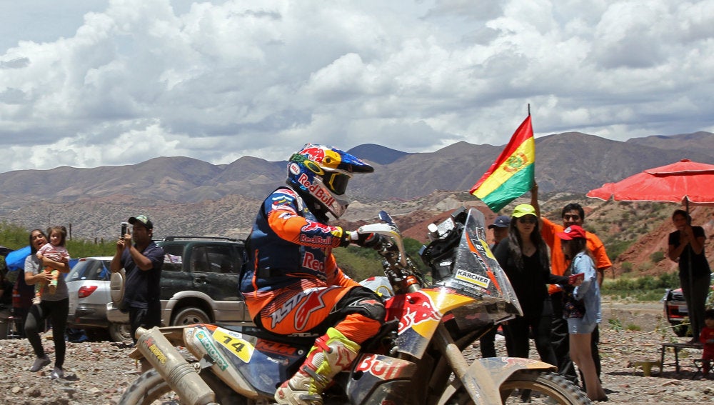 Sunderland durante la etapa del Dakar