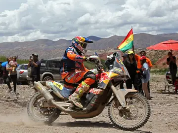 Sunderland durante la etapa del Dakar Sunderland durante la etapa del Dakar