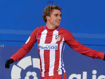 Griezmann celebrando su gol Griezmann celebrando su gol