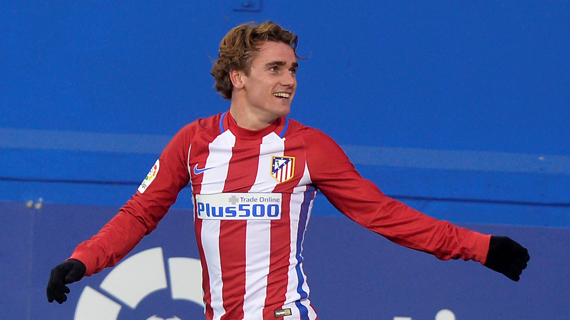 Griezmann celebrando su gol Griezmann celebrando su gol