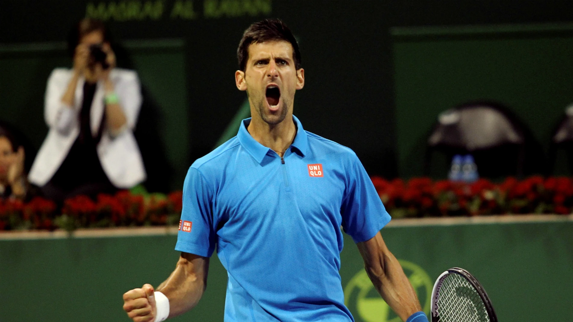 Djokovic, exultante Djokovic, exultante
