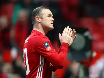 Rooney en el partido con el Manchester Rooney en el partido con el Manchester