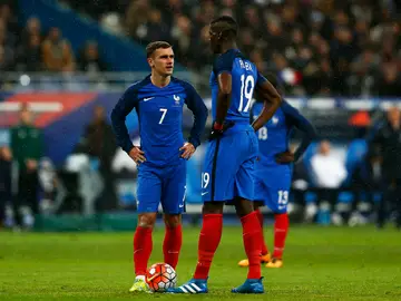 Griezmann, con Pogba Griezmann, con Pogba