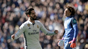 Isco celebrando un gol