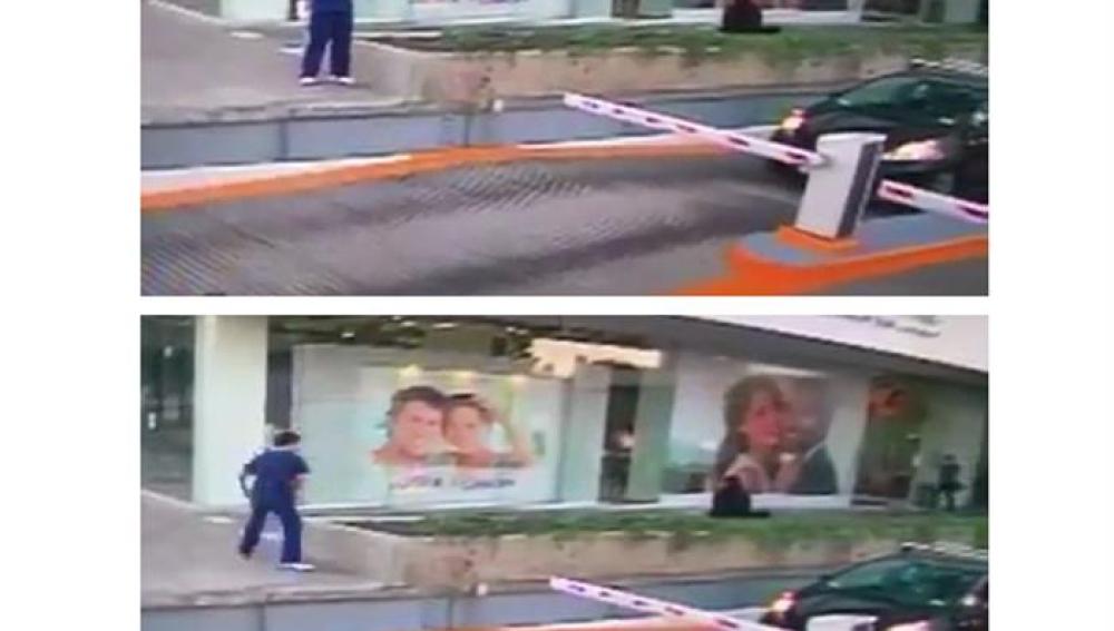 Combo de fotografías del agresor