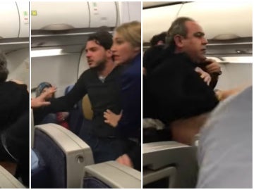 Pelea de pasajeros en un avión