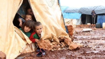 Niños en Alepo