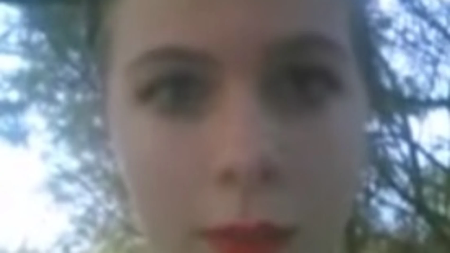 Katelyn Nicole durante la emisión en directo del vídeo en el que se suicida Katelyn Nicole durante la emisión en directo del vídeo en el que se suicida