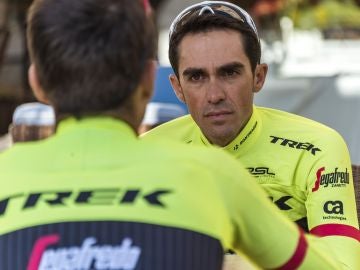 Alberto Contador, ciclista del Trek-Segrafedo