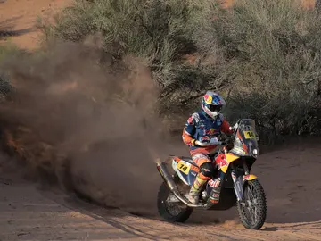 El motociclista británico Sam Sunderland El motociclista británico Sam Sunderland