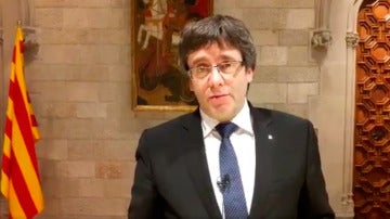 Carles Puigdemont durante un vídeo de Twitter