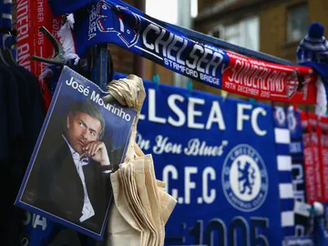 Una imagen de José Mourinho cerca de Stamford Bridge Una imagen de José Mourinho cerca de Stamford Bridge