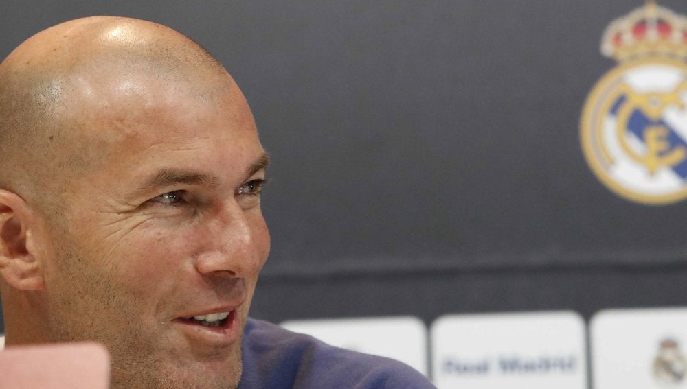 Zinedine Zidane, en rueda de prensa