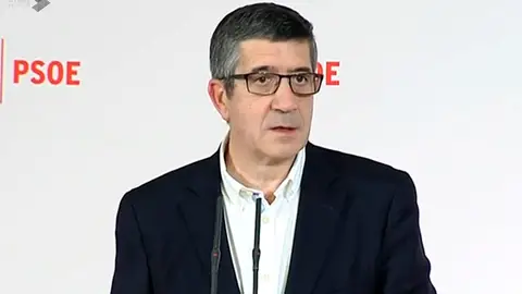 Patxi López en la comparecencia Patxi López en la comparecencia