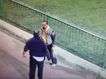Pelea entre dos padres en el fútbol juvenil canario Pelea entre dos padres en el fútbol juvenil canario