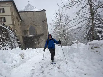 Imagan de archivo de un temporal de nieve en el norte de España Imagan de archivo de un temporal de nieve en el norte de España